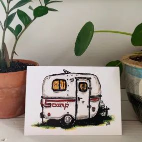 Scamp Camper Greeting Cards