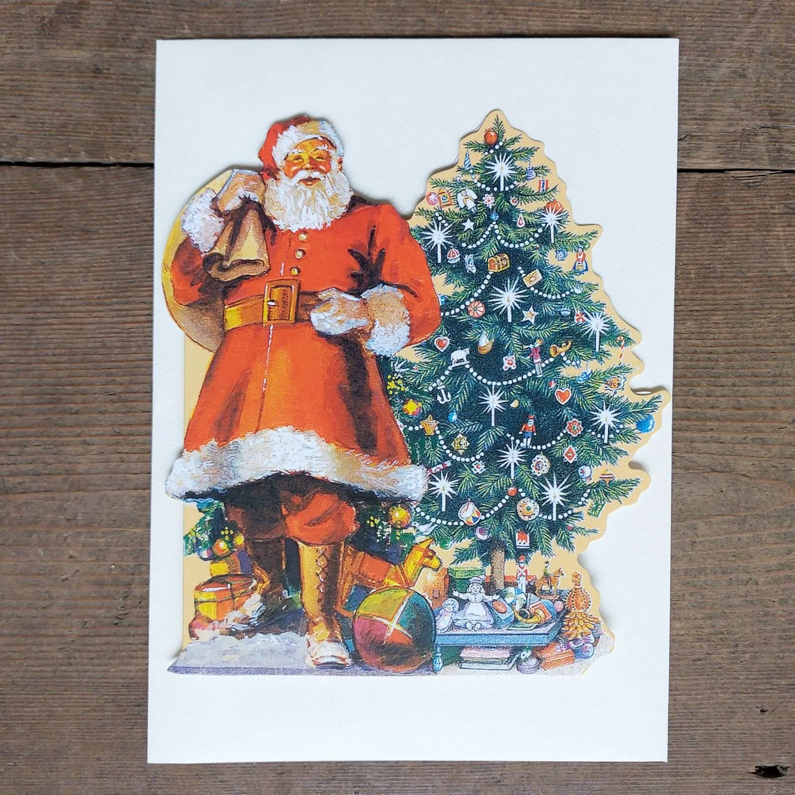 Single Christmas Card - Santa