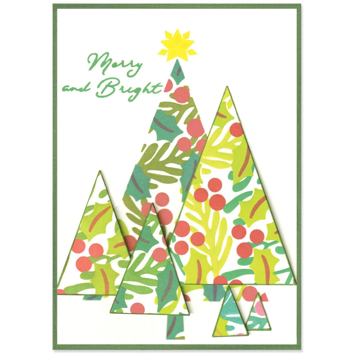 Sizzix A6 Layered Stencils 4PK Cosmopolitan Christmas, Happy Holidays by Stacey Park