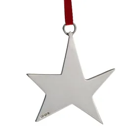 Sterling Silver Christmas Star Decoration