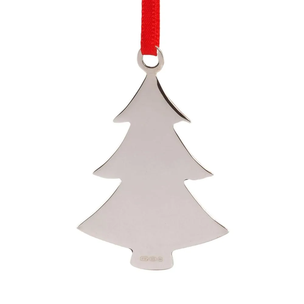 Sterling Silver Christmas Tree Decoration