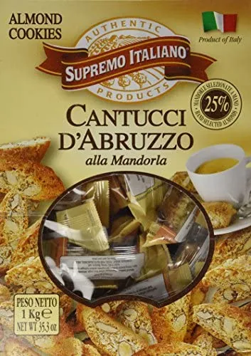 Supremo Italiano: Cantucci D'Abruzzo Almond Cookies (125 Count Box)