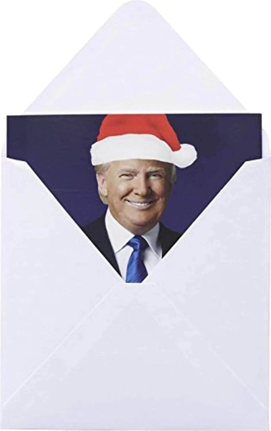 Trump Christmas Card with Real Trump Voice - Personalized Holiday Greetings with Envelope