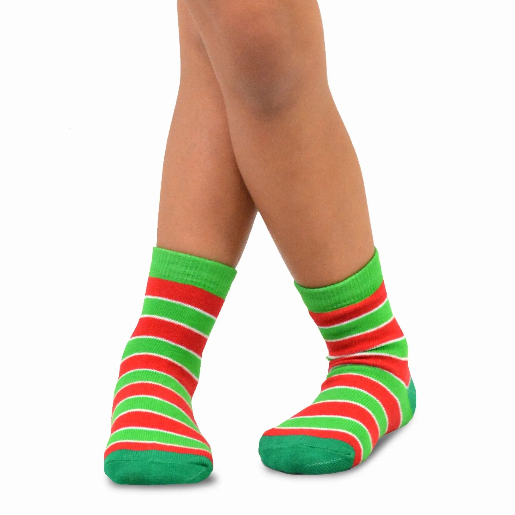 TeeHee Socks Kid's Christmas Cotton Short Crew Cat, Dog 4-Pack (70936)