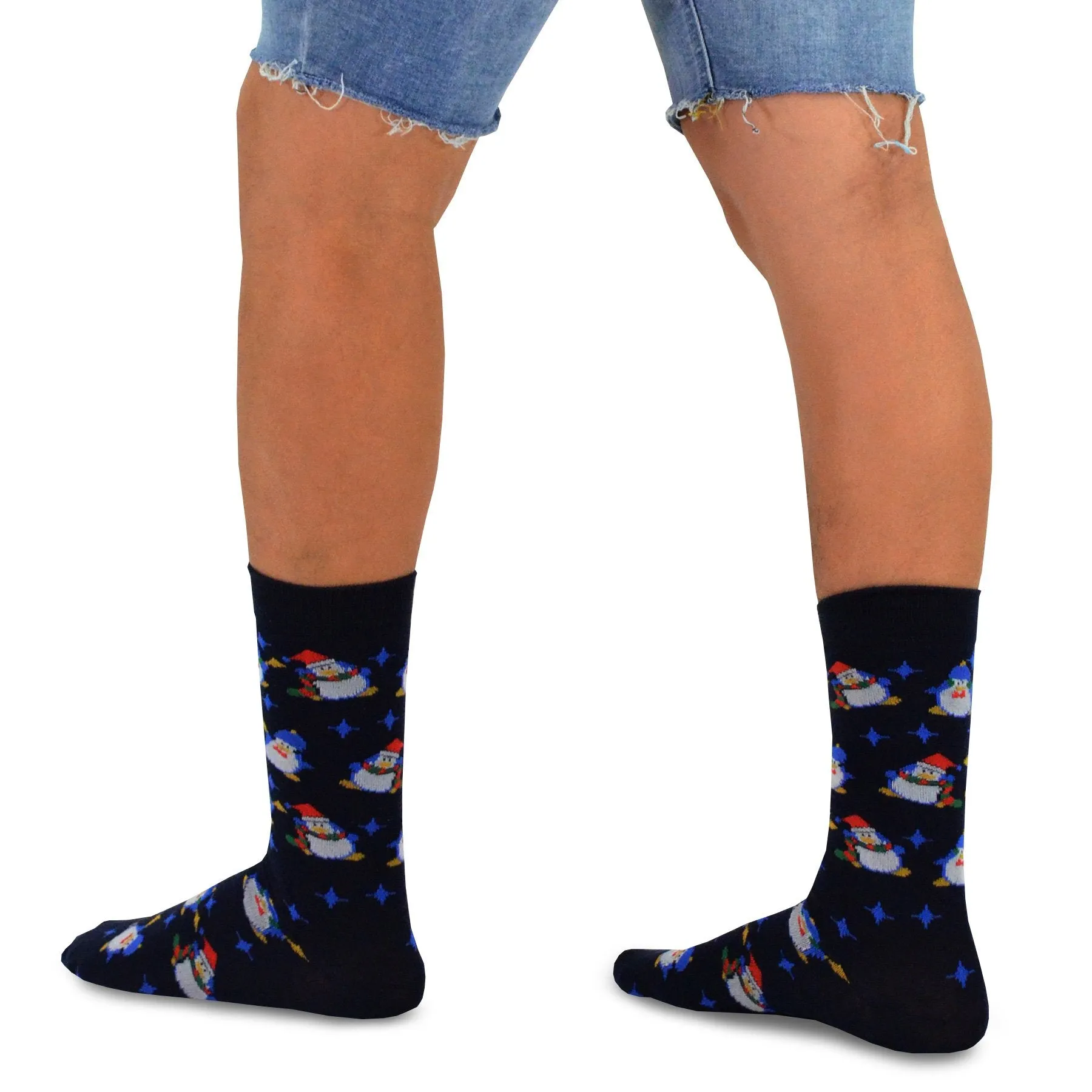 TeeHee Socks Men's Christmas Crew Assorted 12-Pack Gift Box B (51129)