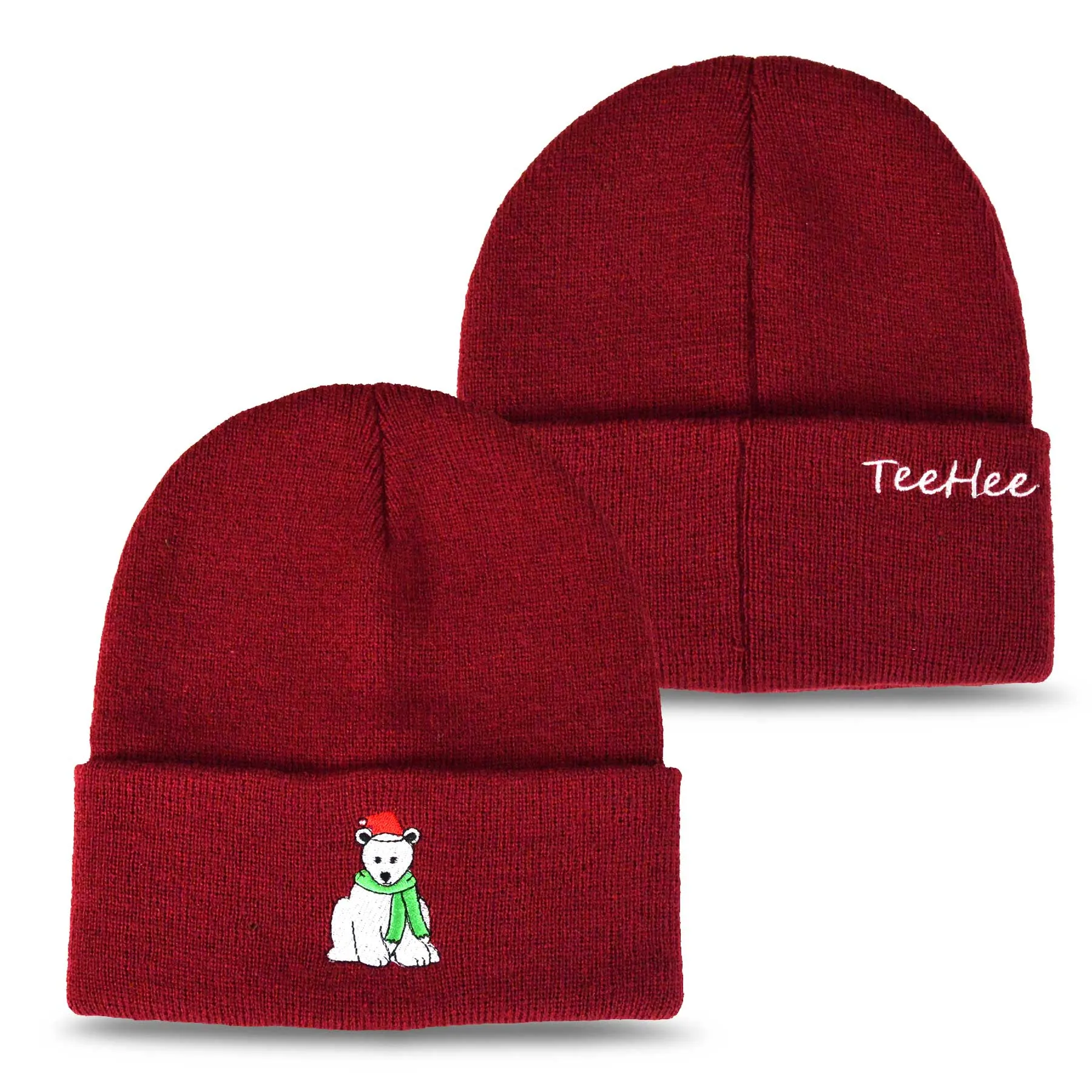 TeeHee Socks Unisex Holiday Acrylic Beanie 3-Pack (30002)