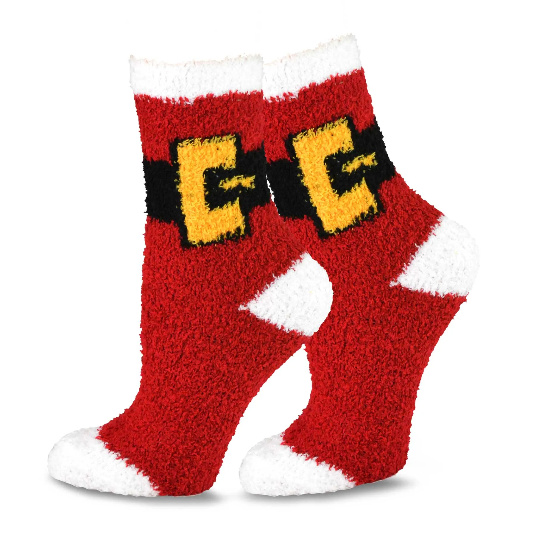 TeeHee Socks Women's Fuzzy Polyester Crew Assorted 3-Pack (12022)