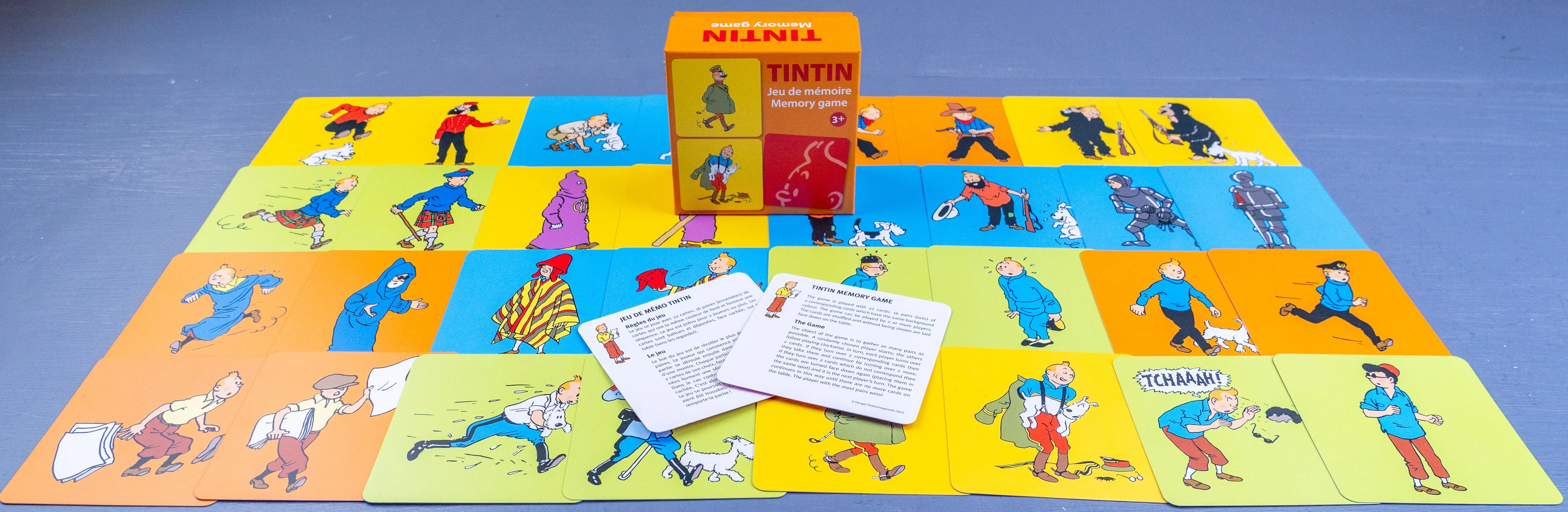 Tintin Moulinsart Memory Game Playing Cards: Costumes Cards