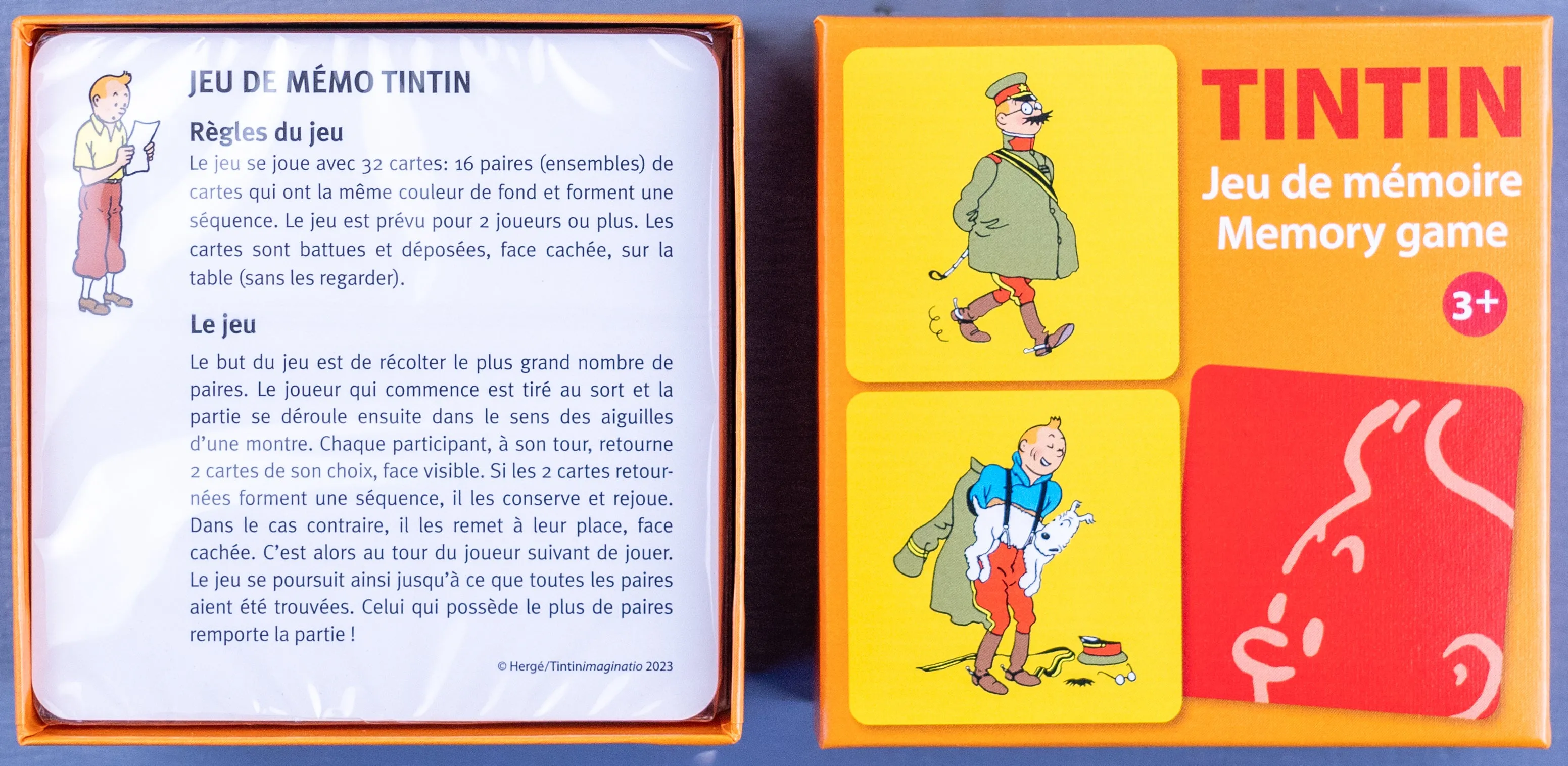 Tintin Moulinsart Memory Game Playing Cards: Costumes Cards