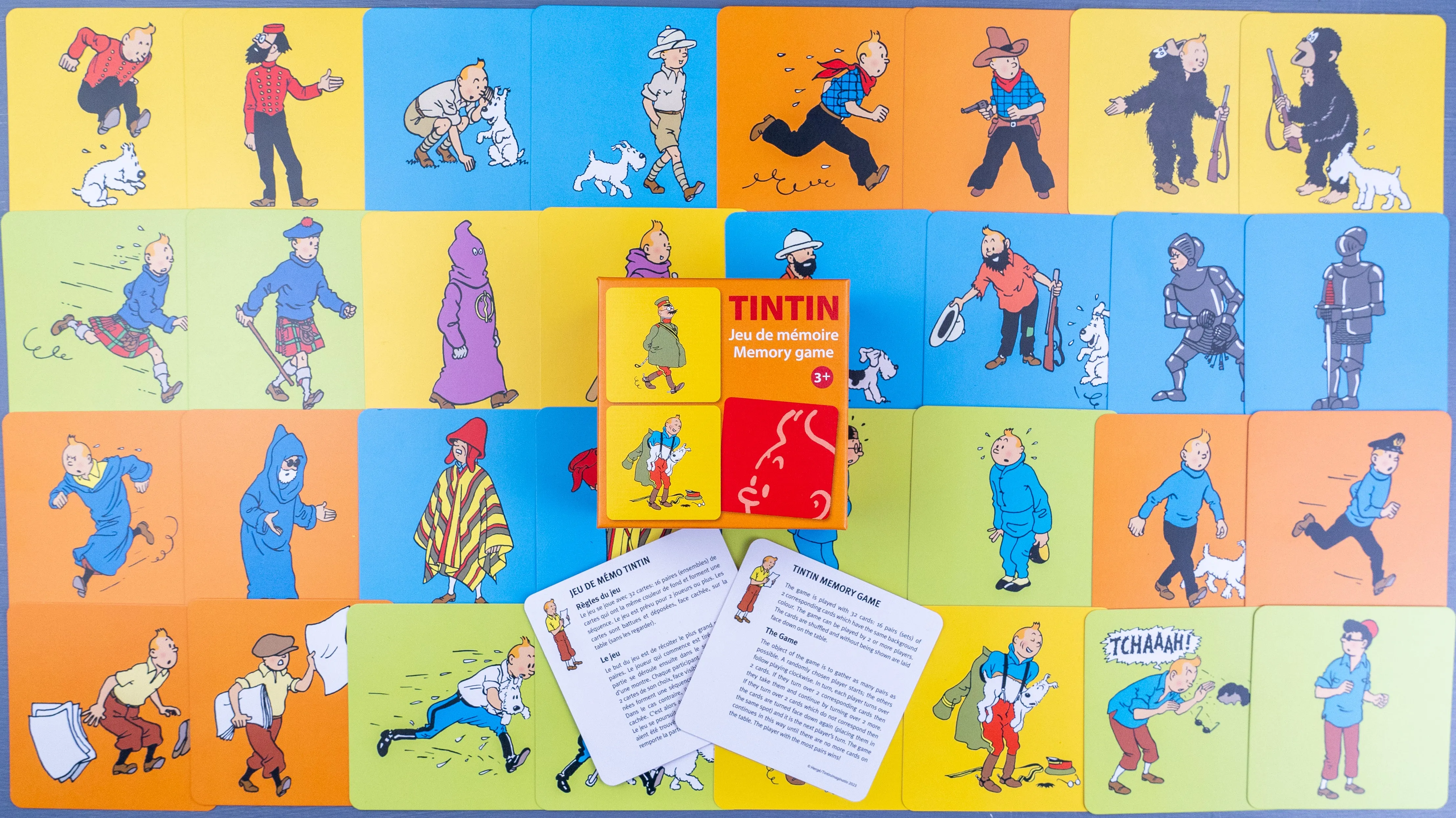 Tintin Moulinsart Memory Game Playing Cards: Costumes Cards