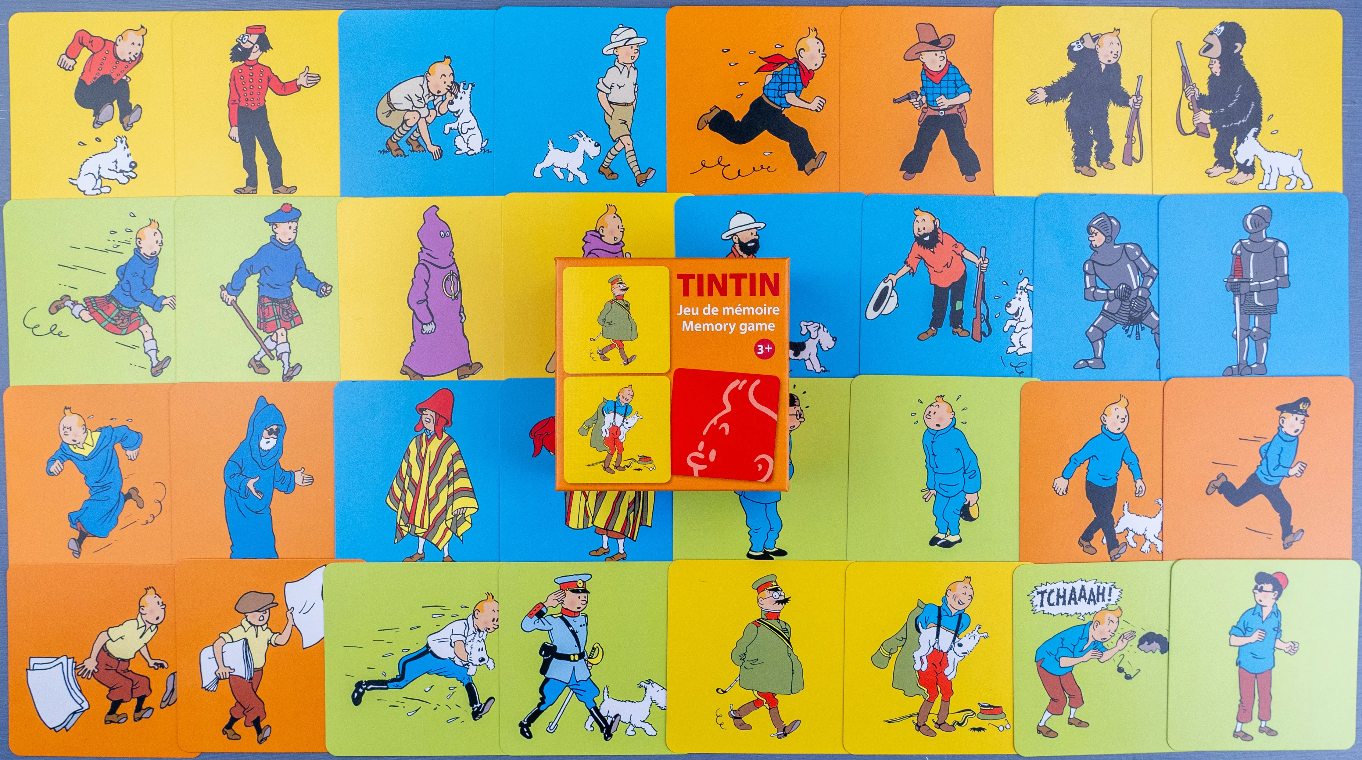 Tintin Moulinsart Memory Game Playing Cards: Costumes Cards