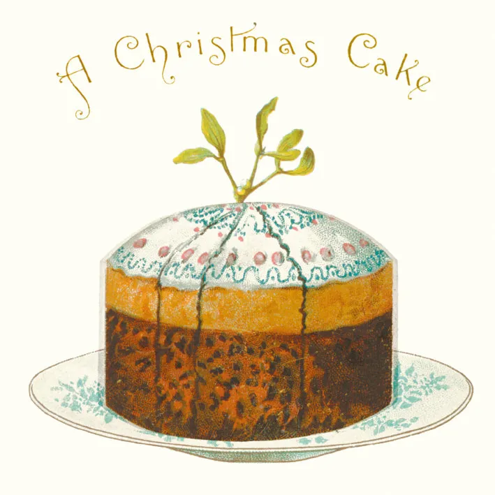 Traditional Christmas Card Pack - A Christmas Cake