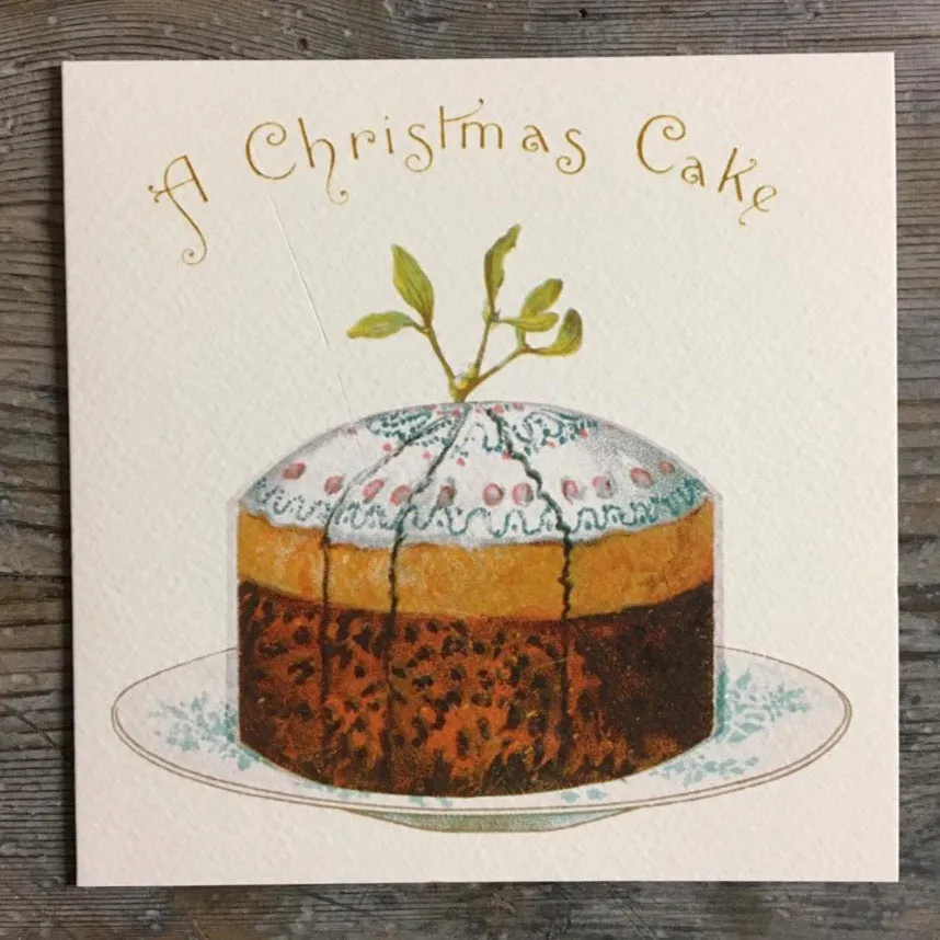 Traditional Christmas Card Pack - A Christmas Cake