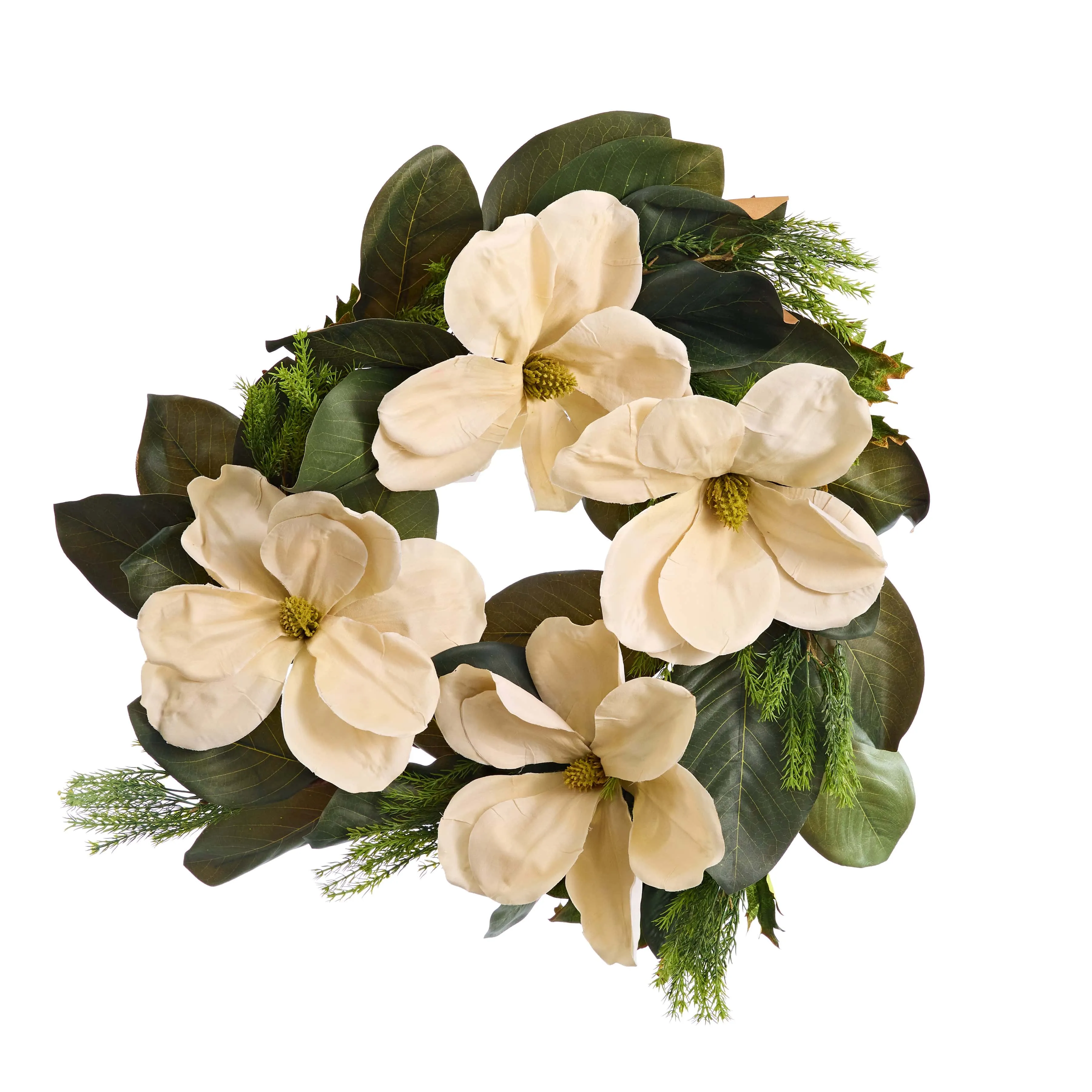 White Magnolia Wreath (70cm)