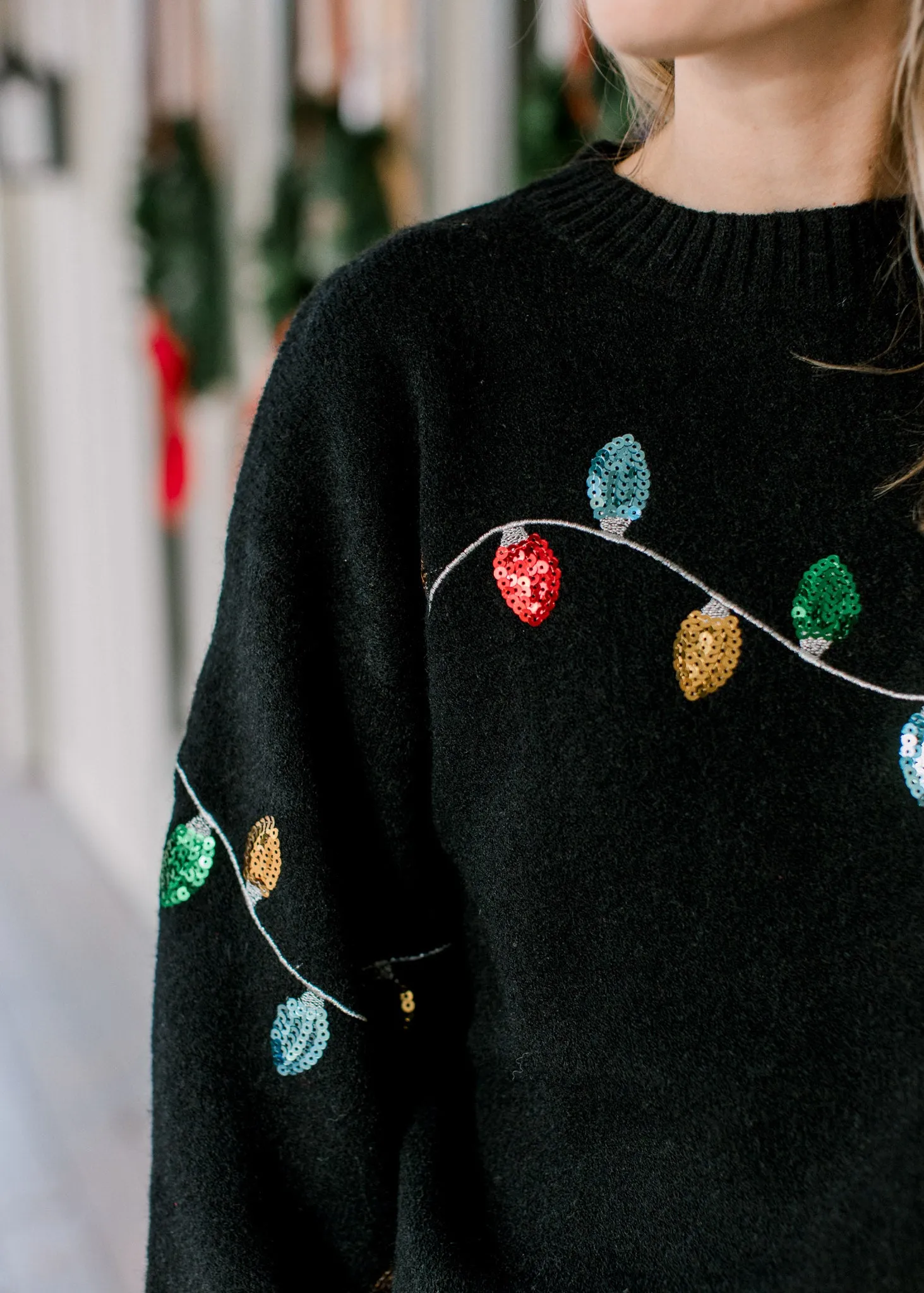 Sure! Here’s an optimized title for the e-commerce product:

Cozy X-Mas Lights Holiday Sweater - Festive, Colorful, and Perfect for Christmas Celebrations

Feel free to adjust any specific details as necessary!